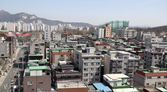 서울의 한 빌라 밀집 지역 전경 <연합뉴스 제공>